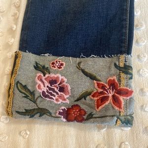 DRIFTWOOD Floral Embroidered Jeans